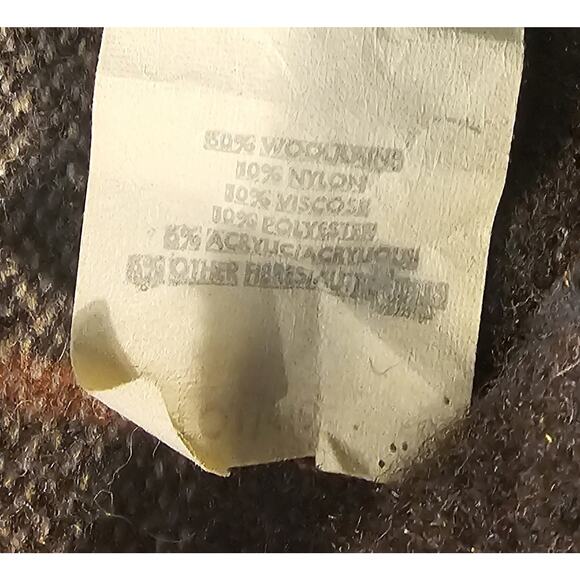 Canadian Lumber Jac Vintage Mens Small Wool Jacket Brown 70s Plaid Flannel - Picture 3 of 8